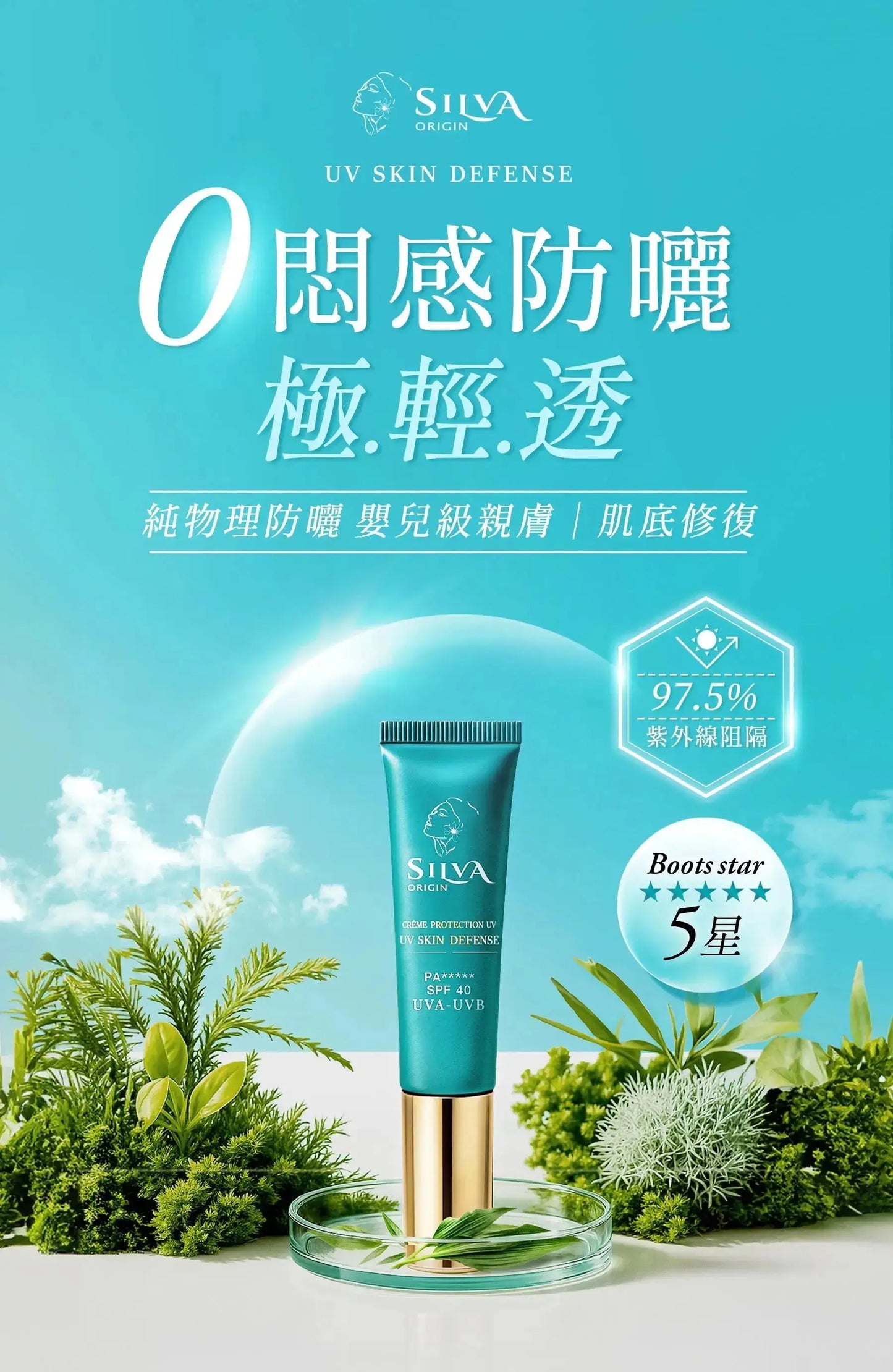 今夏最強肌膚修護保養組合 | 肌膚之源日夜修護組(外泌體修護面膜+極輕透防曬) SILVA ORIGIN